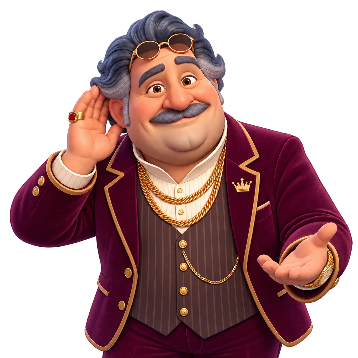 Baron listening attentively and welcoming your ideas