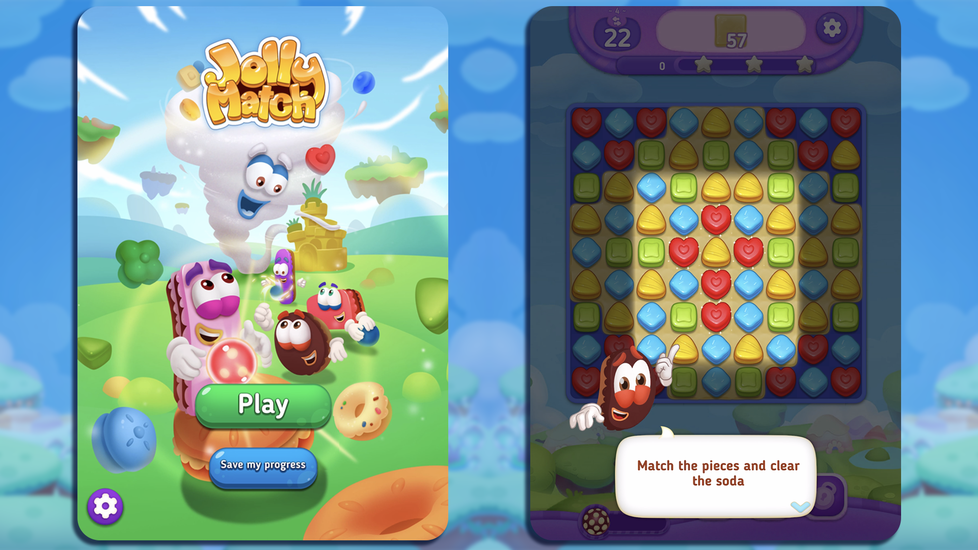 Jolly Match by Jolly Battle - 3 reasons why you should make this fun,  confectionary-themed puzzler your next match-3 treat