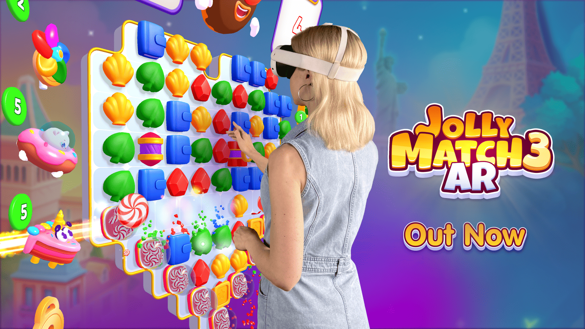 Jolly Match 3 AR is out now on Meta Horizon Store